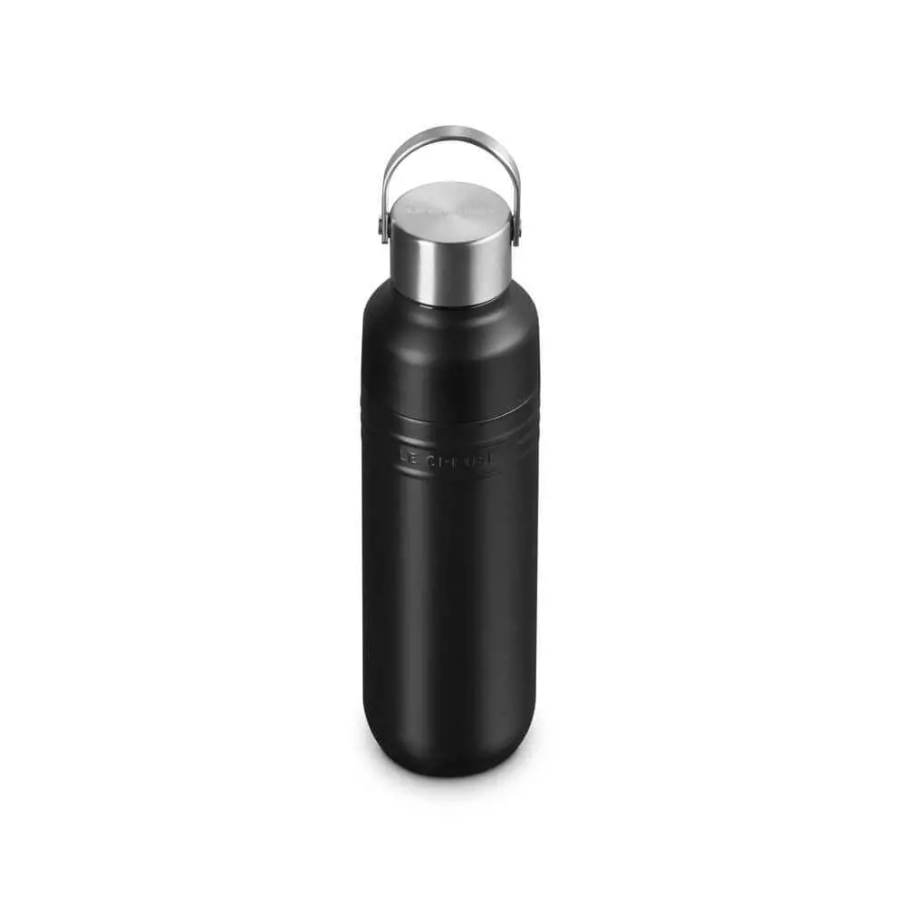 Le Creuset On The Go Satin Black Insulated Water Bottle 500ml